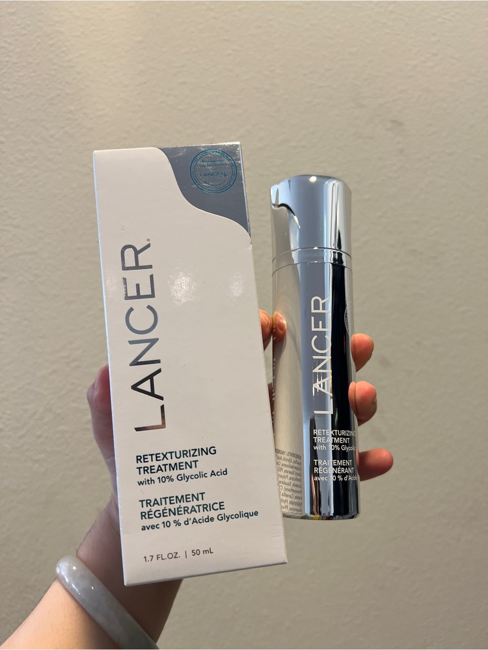LANCER Retexturizing Treatment Cream with Glycolic Acid 10x 1.7 oz.